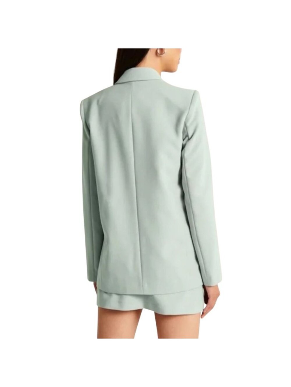 Abercrombie & Fitch Relaxed Suiting Blazer Mint Green Size M NWT Minimalist Cute - Picture 10 of 13